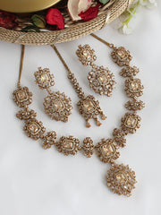 Ziana Necklace Set-Gold