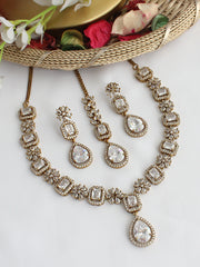 Manira Necklace Set-White