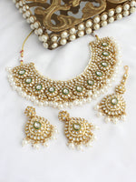 Niyati Necklace Set-Pearl