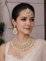 Niyati Necklace Set-Pearl