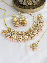 Vritee Necklace Set-Pastel Pink