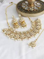 Vritee Necklace Set-Pearl