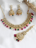Dhwani Choker Necklace Set-Multicolor