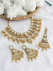 Shuchi Necklace Set-Pearl