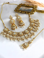 Anshika Necklace Set-Pearl