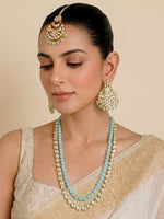 Mavia Layered Necklace Set-Pastel Blue
