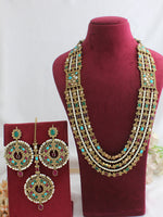 Sumaya Layered Necklace Set-Multicolor