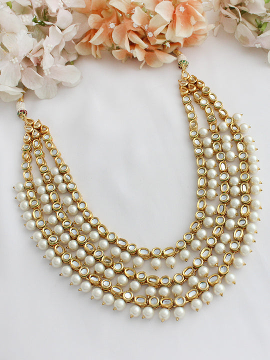 Anjini Layered Necklace-Gold