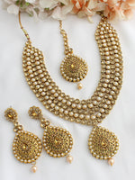 Udvi Necklace Set-Gold