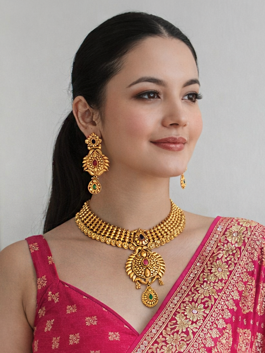 Janki Bib Necklace Set