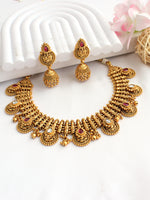 Tanishri Necklace Set-Hot Pink