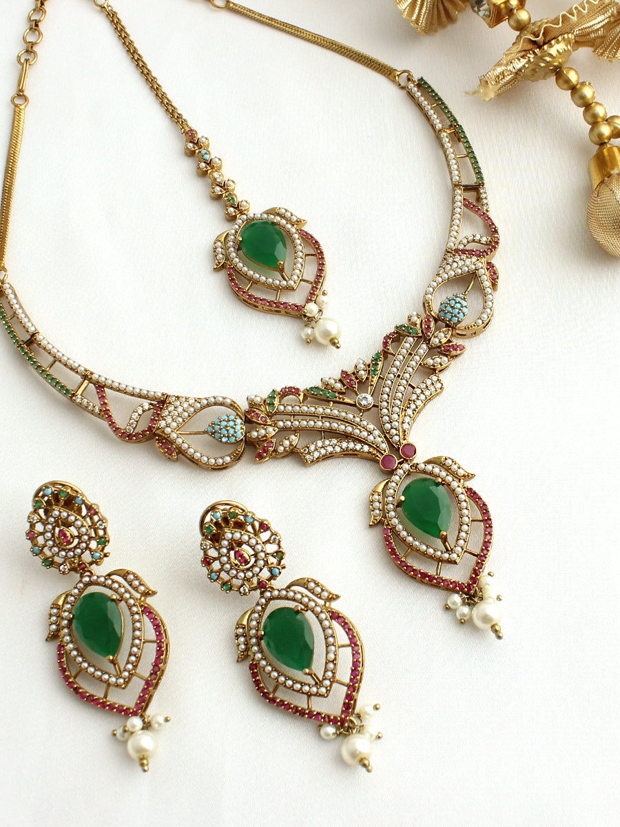 Tanvi Necklace Set-Multicolor