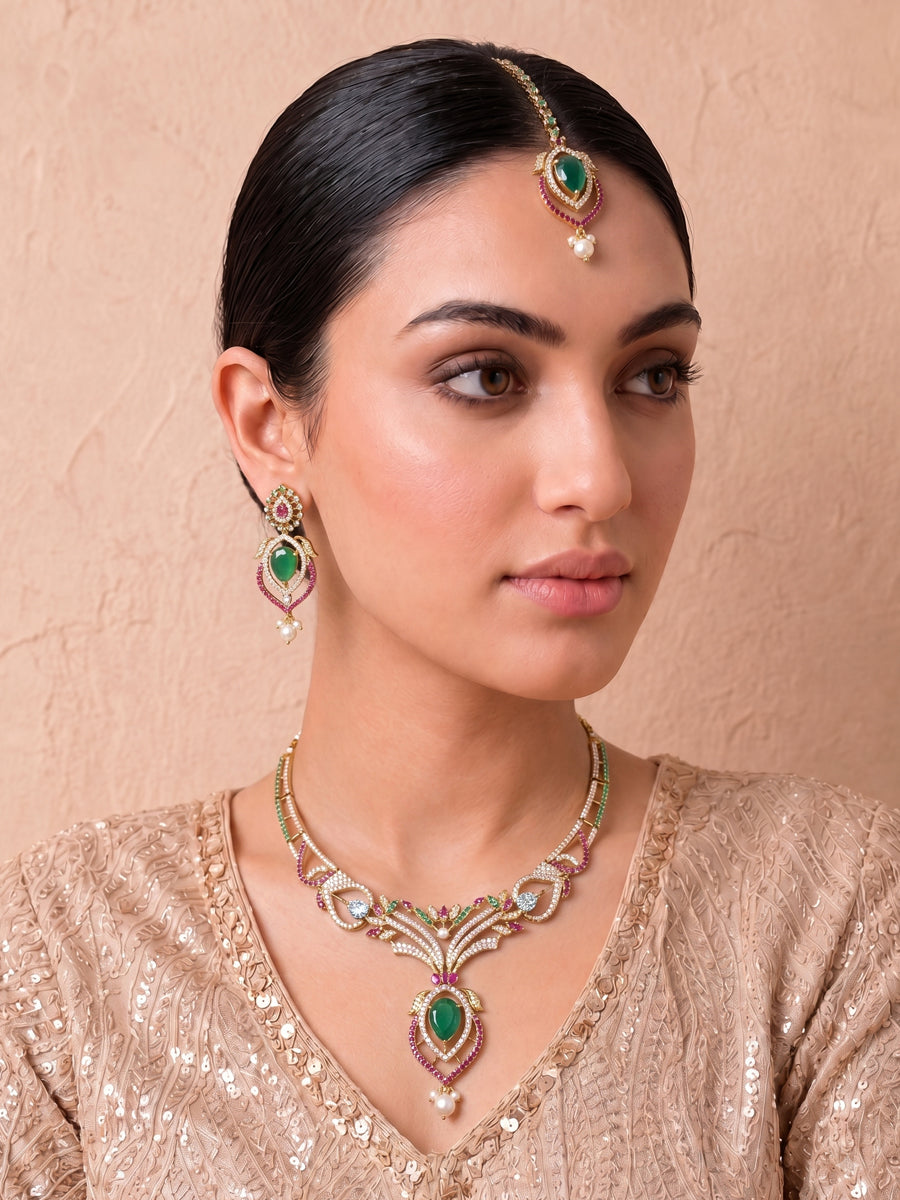Tanvi Necklace Set-Multicolor