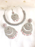 Omaira Necklace Set-Pastel Pink