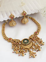 Amoha Bib Necklace Set-Mint Green