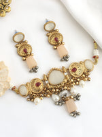 Maya Choker Necklace Set-Ivory