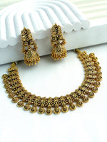 Dhruvika Necklace Set-Gold