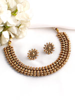 Dhanvi Necklace Set-Gold