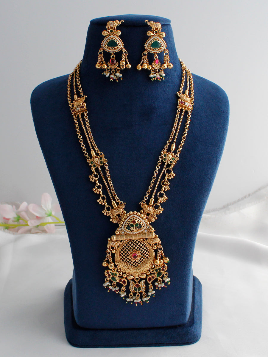 Rushali Long Necklace Set 