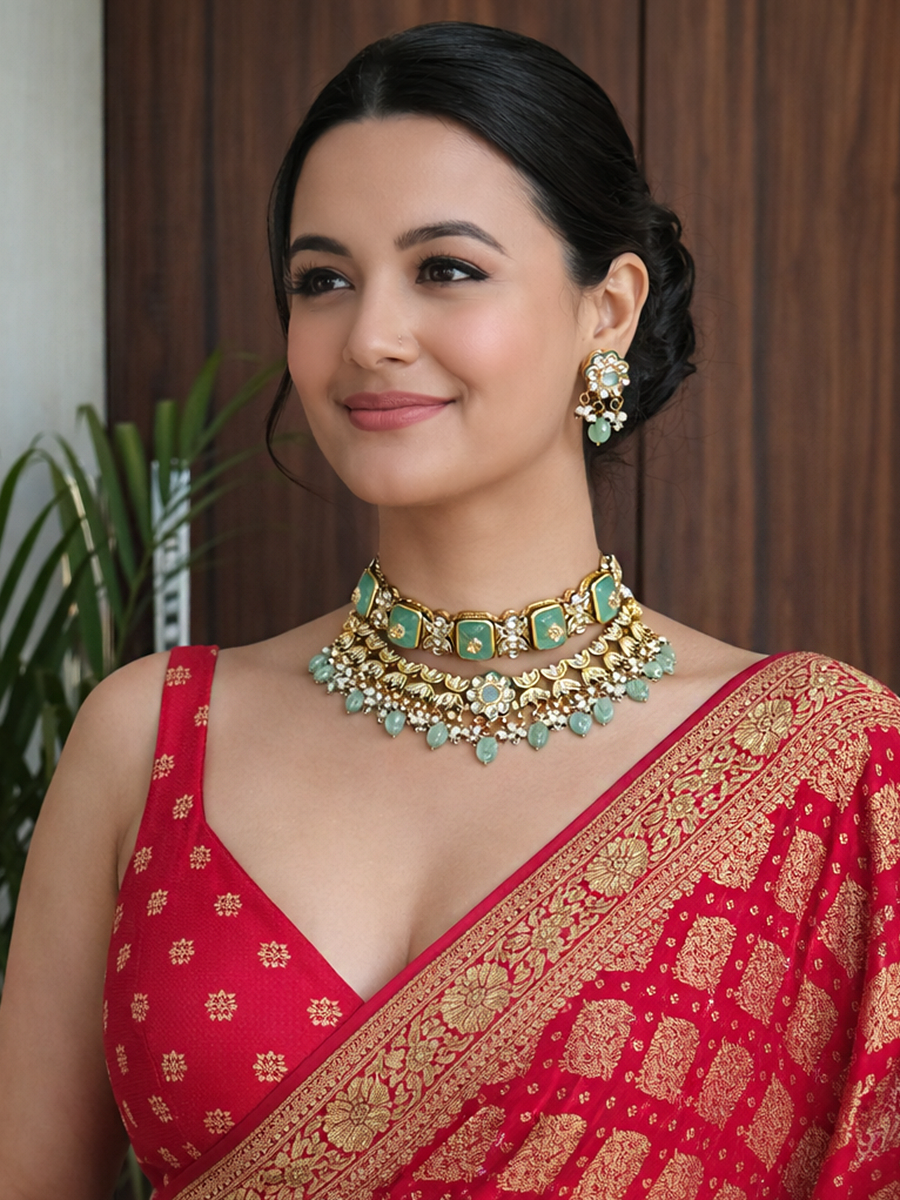 Rohini Layered Necklace Set