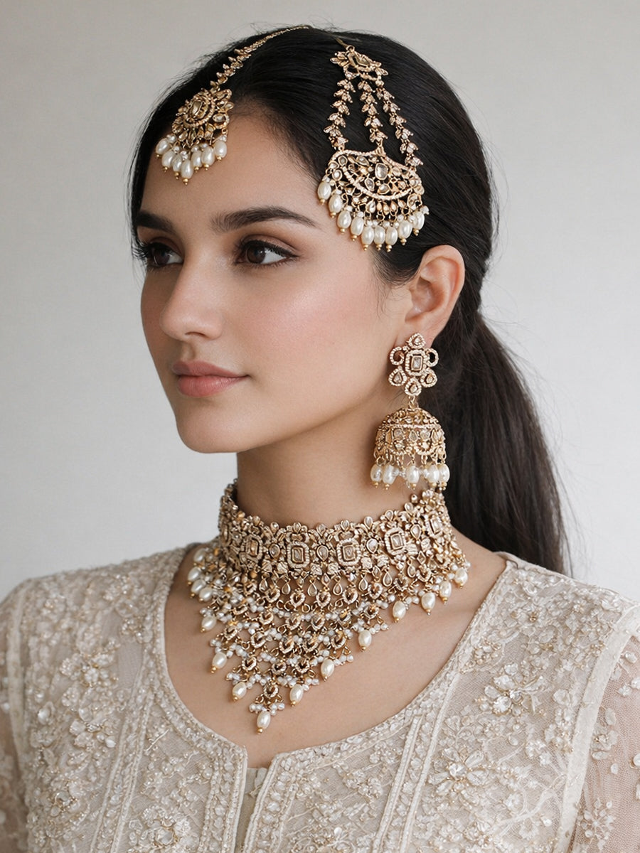 Shairy Choker Necklace Set