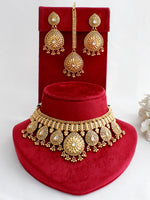 Snehal Necklace Set-Gold