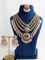 Anaya Layered Necklace Set - pastel Pink
