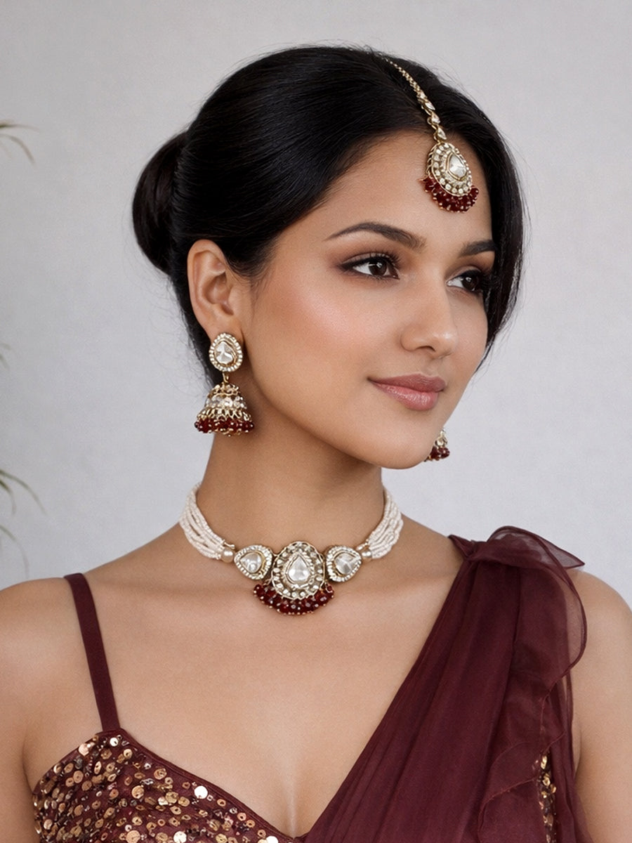 Nishvi Choker Necklace Set