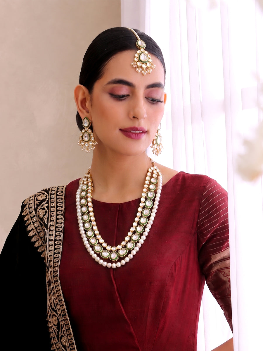 Lucknow Long Necklace Set
