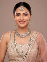 Amyra Layered Necklace Set-Antique Gold