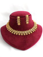 Anandita Bib Necklace Set-Gold
