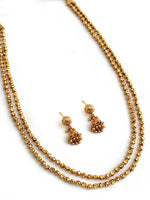 Ishvi Mala Necklace Set-Gold