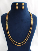 Ishvi Mala Necklace Set-Gold
