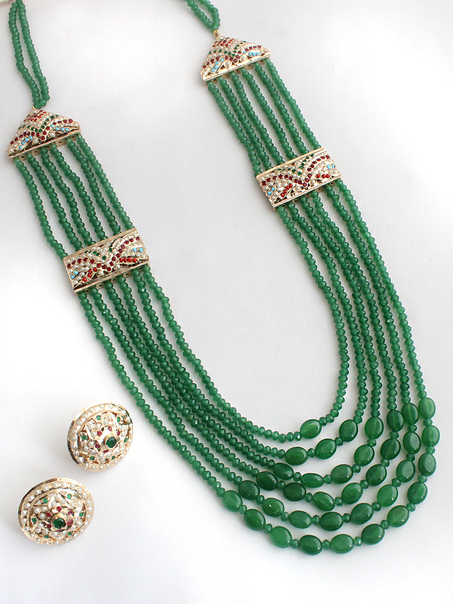 Umrao Necklace Set-Green
