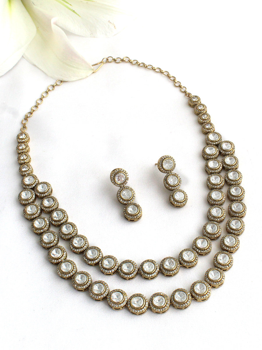 Ekisha Layered Necklace Set-Gold