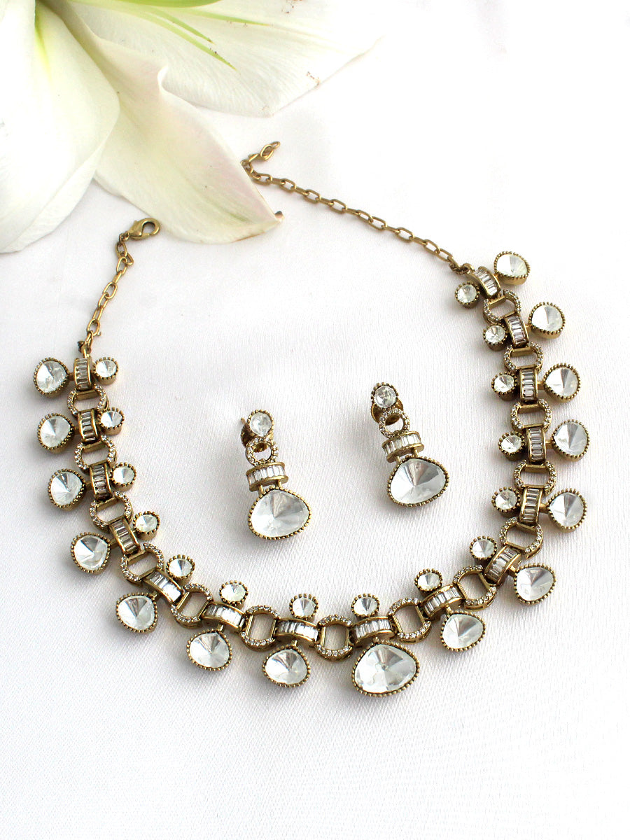 Kimaya Necklace Set-gold