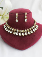 Aavya Bib Necklace Set-Gold