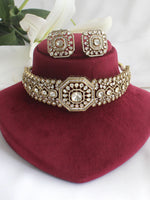 Prishti Choker Necklace Set-Gold