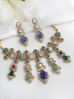 Saysha Choker Necklace Set-Multicolor