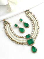 Tavishi Necklace Set-Green