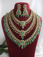 Miarsa Layered Necklace Set-Mint Green