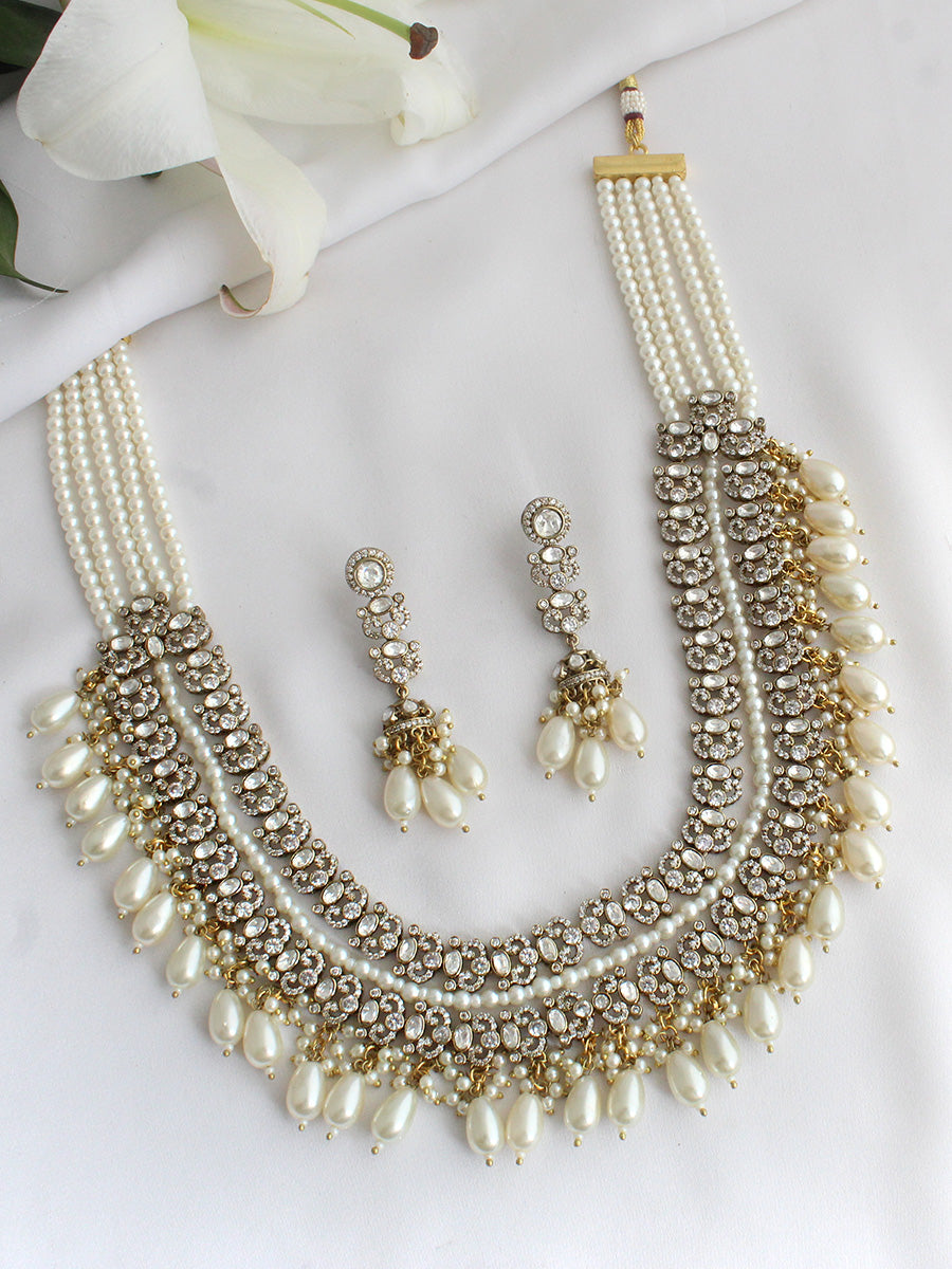 Nirvika Layered Necklace Set-Gold