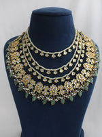 Yashvi Layered Necklace Set-Mint Green