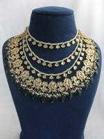 Yashvi Layered Necklace Set-Green