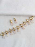 Kritya Choker Necklace Set-Pastel Pink