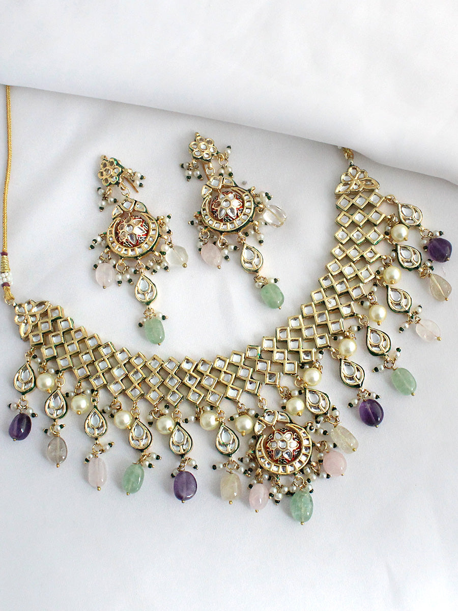Sonakshi Necklace Set-Multicolor
