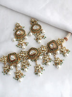 Raas Choker Necklace Set-White