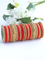 Maryam Bangle Set-Red