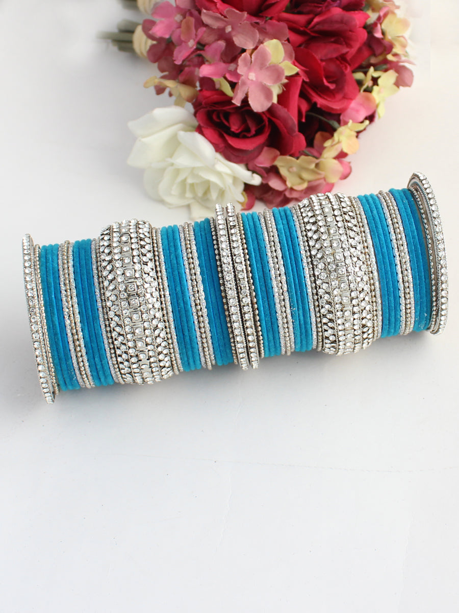 Maryam Bangle Set-Turqouise