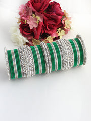 Maryam Bangle Set-Green